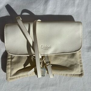 Chloé Cream and Beige Cosmetic Pouch
